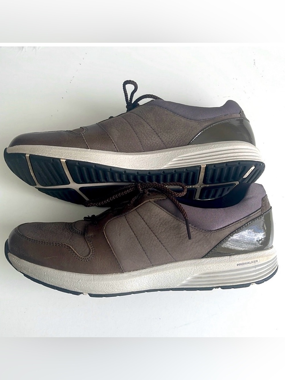 Rockport Brown/Olive Green Trutech Prowalker Comfort Sz 9.5 M